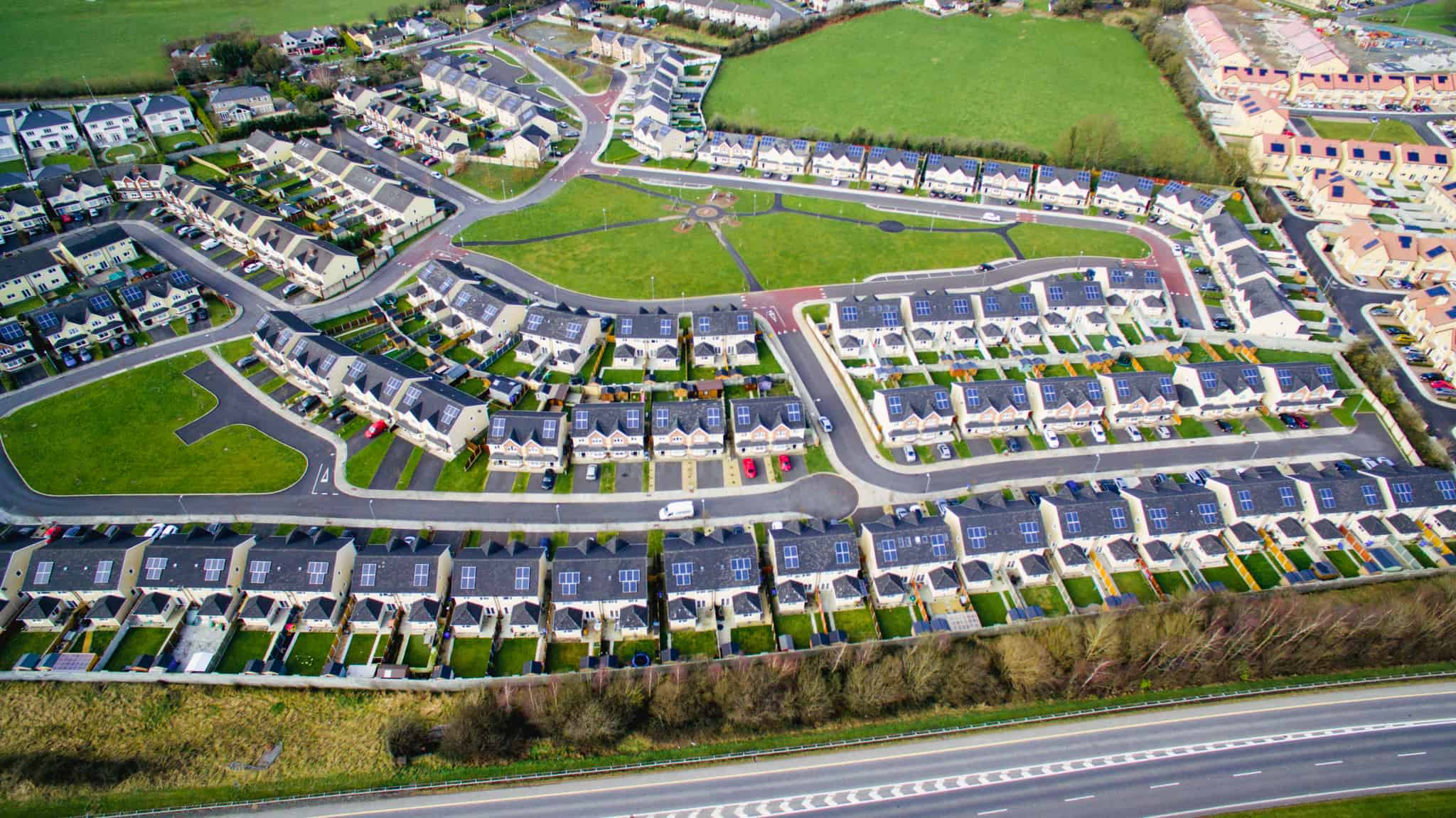 Aerial view of a ProSolar installation in Kerry, Ireland