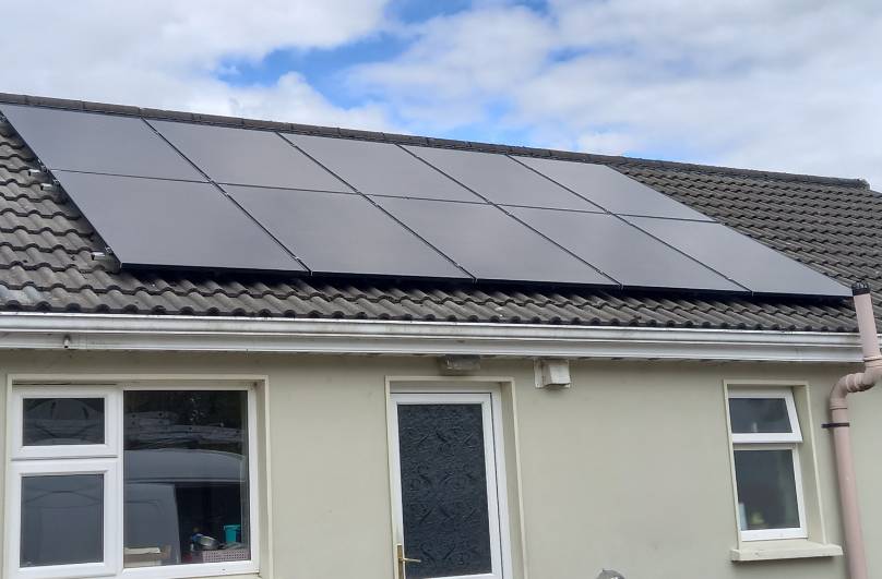 Residential solar PV installation in Ireland